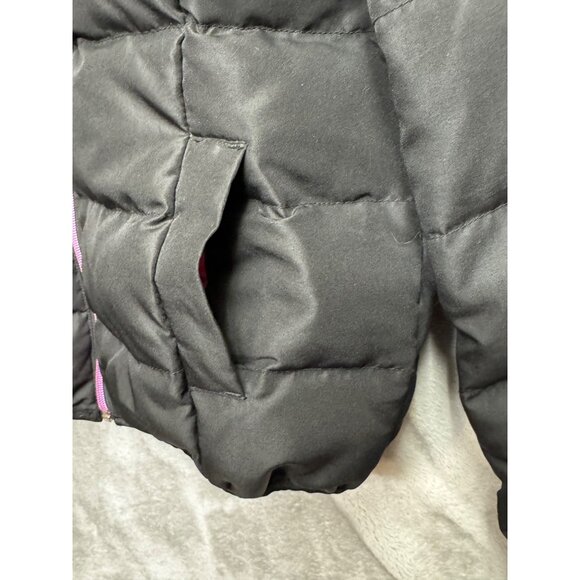 Guess Womens Medium coat Black Hooded Puffer Pink Lining Down/Feather Blend - Picture 6 of 16